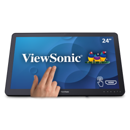 Monitor tctil Viewsonic TD2430 - 1080 p - multitctil de 10 puntos, 24 con HDMI, DP y VGA - 