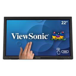 Monitor táctil Viewsonic TD2223 - 22, 1080p de 10 puntos con HDMI, VGA y DVI
