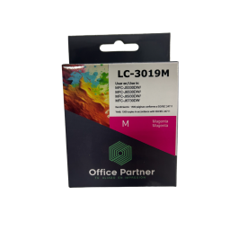 Tinta Office Partner LC-3019XXLM para Brother Magenta Rojo