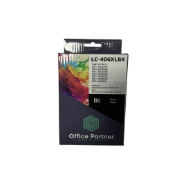 Tinta Office Partner LC-406XLBK para Brother Black Negro