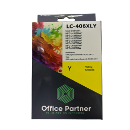 Tinta Office Partner LC-406XLY para Brother Yellow/ Amarillo