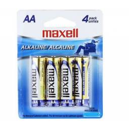 Blister de Pilas Alcalinas Maxell AA 4 un