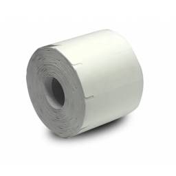 Etiqueta TAG de gondola TT - Carton con taco al dorso - Ancho 60mm - Largo 30mm - Buje de 25mm - 1.500 Etiquetas por rol