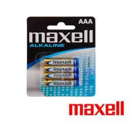 Blister de Pilas Alcalinas Maxell AAA 4 un