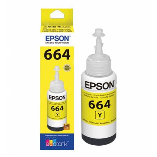 Botella de tinta Original Epson T664420 Amarilla