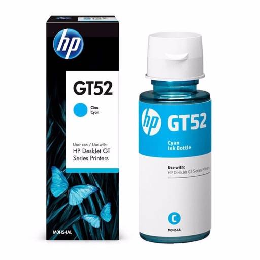 Botella de tinta Original HP GT52 Cyan alto rendimiento