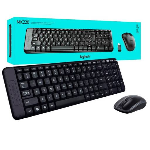 Combo mouse y teclado Logitech MK220