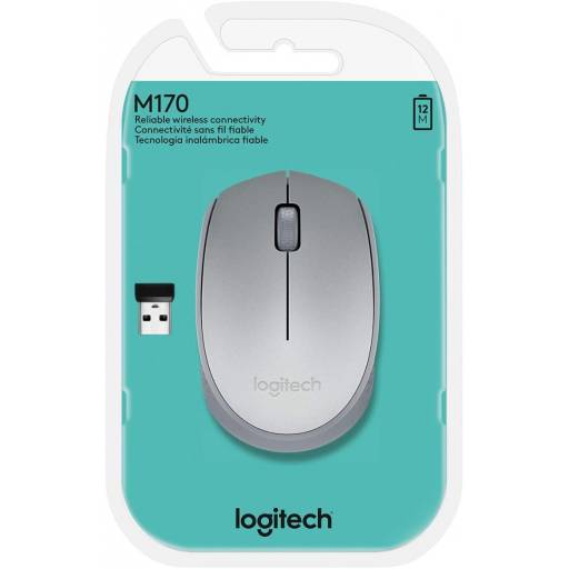 Mouse Inalmbrico Logitech M170 Gris USB - 2.4GHz