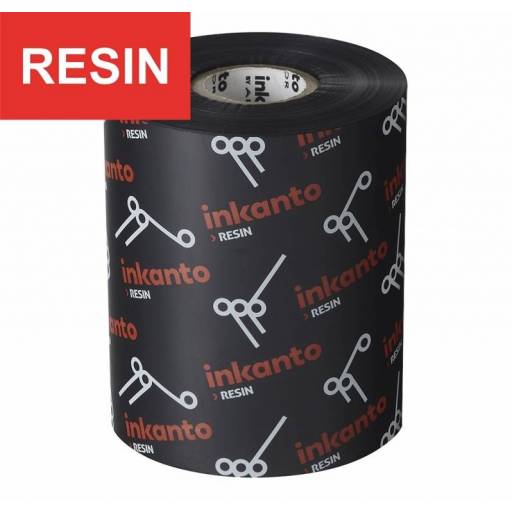 Ribbon Resina INKANTO AXR7+ -  Ancho 65mm - Largo 300m - 25mm - OUT - NEGRO 