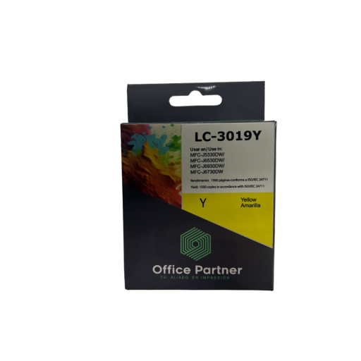 Tinta Office Partner LC-3019XXLY para Brother  Yellow/ Amarillo