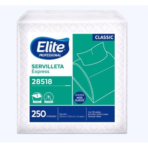 Servilletas Elite Professional Classic Simple Hoja x250 unidades