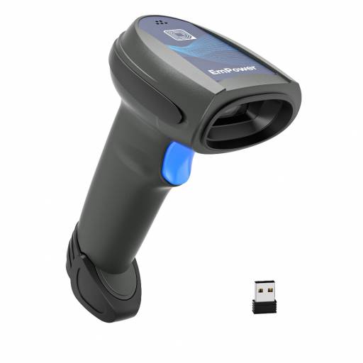 Lector de cdigo de barras inalmbrico Imager EmPower BS-20-WCBT-1D/2D - 2.4 G USB dongle + Bluetooth + Type-B Cable. - 