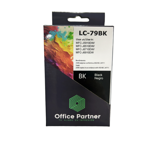 Tinta Office Partner LC-79BK para Brother Black/ Negro
