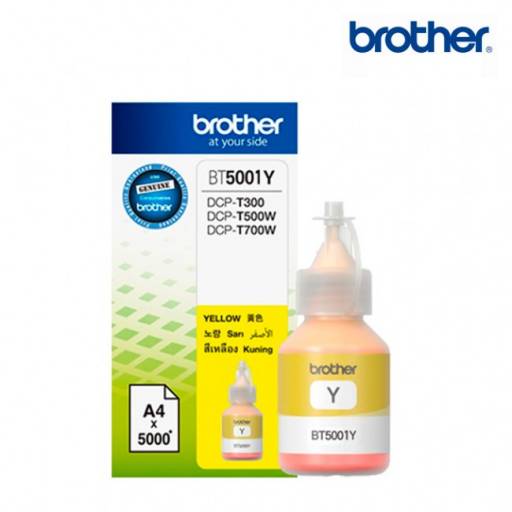 Botella de tinta Brother BT-5001 Amarilla