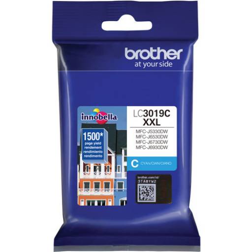 Tinta Brother Original LC-3019 Cyan