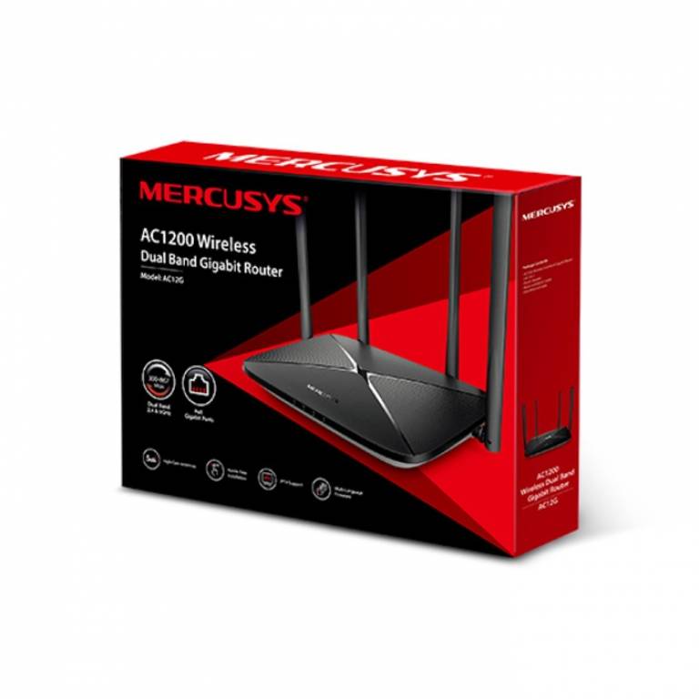 Router Wireless MERCUSYS AC12G Dual Band AC1200 (300/867 Mbps) Gigabit