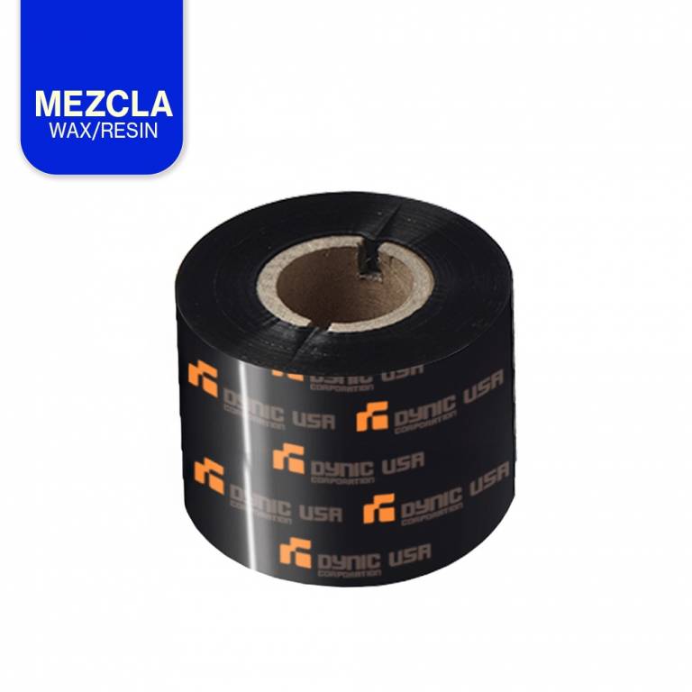 Ribbon Mezcla Wax/Resin DYNIC 65(a) 300(l) 25(b) OUT NEGRO