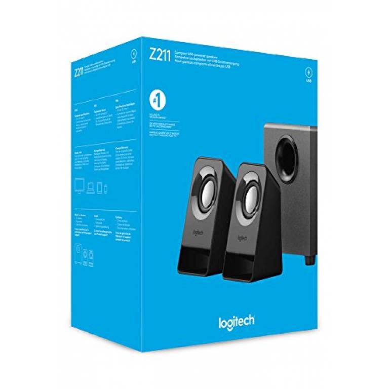 Parlantes Logitech Z211 2.1Ch Negro